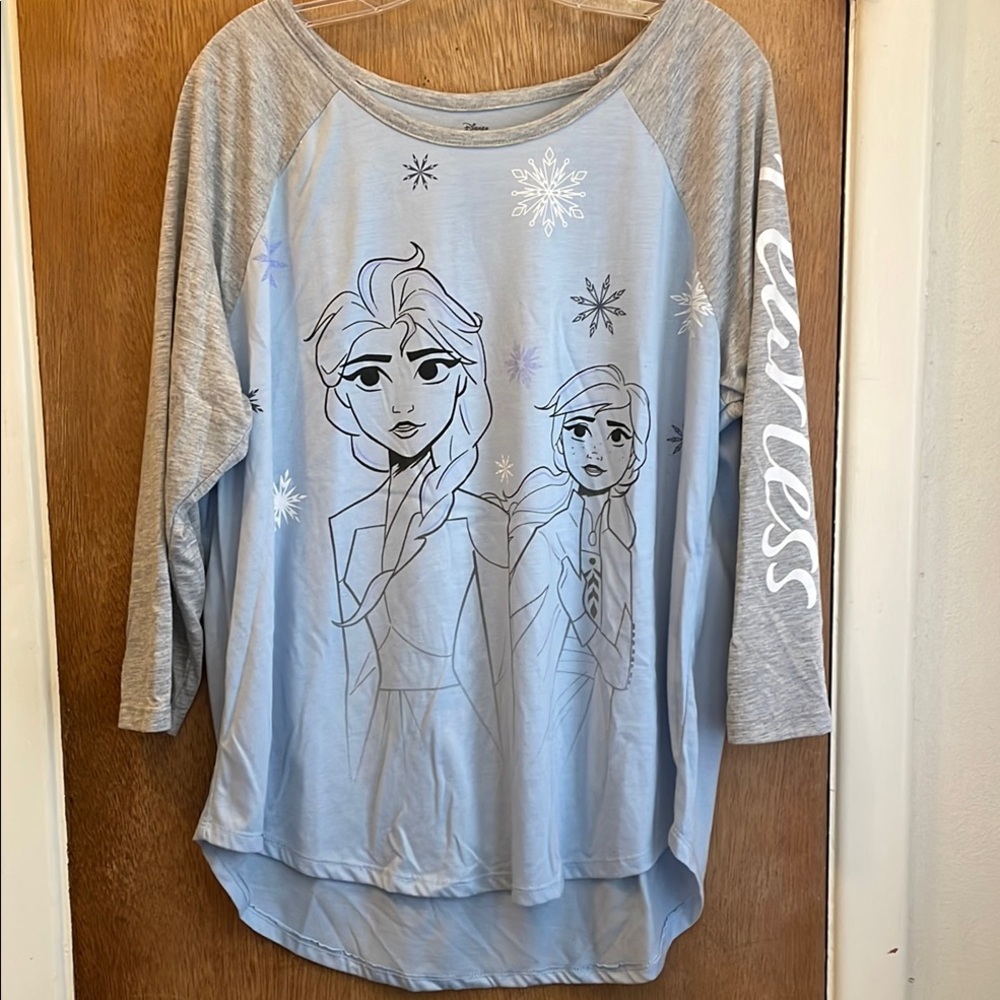 Disney Frozen II🥶 SzNightShirt - Blue Cartoon Sz 2X